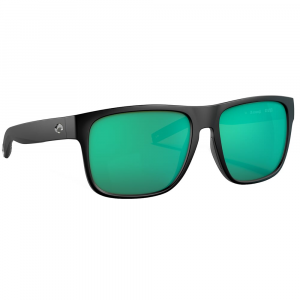 Costa Del Mar Costa Spearo XL Matte Black Sunglasses w/Gray 580P Lenses 06S9013-90130659 in Green Mirror 580G