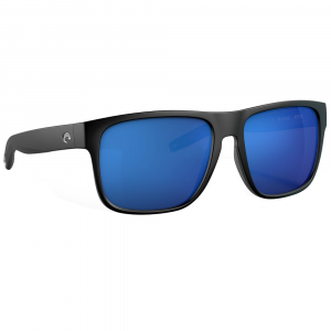 Costa Del Mar Costa Spearo XL Matte Black Sunglasses w/Gray 580P Lenses 06S9013-90130659 in Blue Mirror 580P