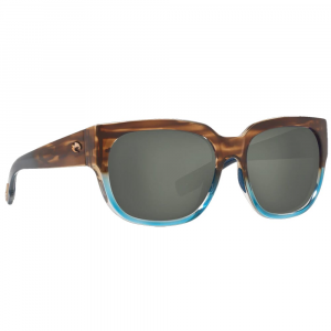 Costa Del Mar Costa Waterwoman II Shiny Wahoo Sunglasses w/Blue Mirror 580G Lenses 06S9004-90040358 in Gray 580P