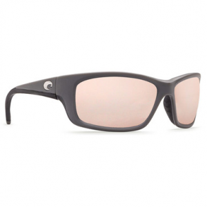 Costa Del Mar Costa Jose Matte Gray Frame Sunglasses w/ Copper Silver Mirror 580P Lenses JO-98-OSCP