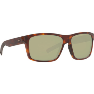 Costa Del Mar Costa Slack Tide Matte Tortoise Frame Sunglasses w/ Sunrise Silver Mirror 580P Lenses SLT-191-OSSP