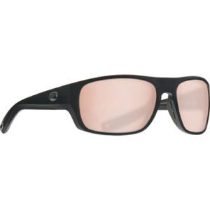 Costa Del Mar Costa Tico Matte Black Frame Sunglasses w/ Copper Silver Mirror 580P Lenses TCO-11-OSCP