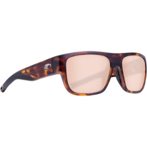 Costa Del Mar Costa Sampan Matte Tortoise Frame Sunglasses w/Copper Silver Mirror 580P Lenses 06S9033-90331260