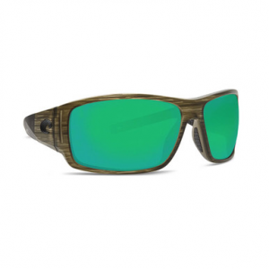 Costa Del Mar Costa Cape Bowfin Frame Sunglasses w/ Green Mirror 580P Lenses CAP-189-OGMP
