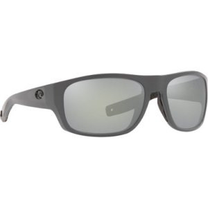 Costa Del Mar Costa Tico Matte Gray Frame Sunglasses w/ Gray Silver Mirror 580P Lenses TCO-98-OSGP
