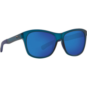 Costa Del Mar Costa Vela Ocearch Matte Deep Teal Crystal Sunglasses w/ Blue Mirror 580P Lenses VLA-276OC-OBMP