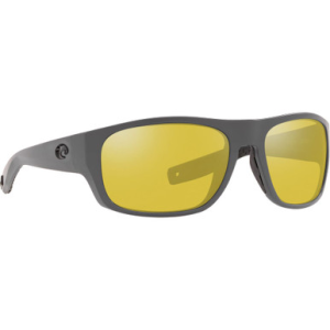 Costa Del Mar Costa Tico Matte Gray Frame Sunglasses w/ Sunrise Silver Mirror 580P Lenses TCO-98-OSSP
