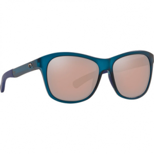 Costa Del Mar Costa Vela Ocearch Matte Deep Teal Crystal Sunglasses w/ Copper Silver Mirror 580P Lenses VLA-276OC-OSCP