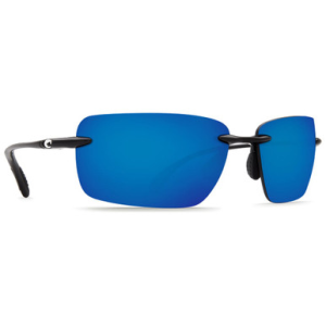 Costa Del Mar Costa Gulfshore Black Frame Sunglasses w/ Blue Mirror 580P C-Mate 2.50 Lenses GSH-11-OBMP-2.50