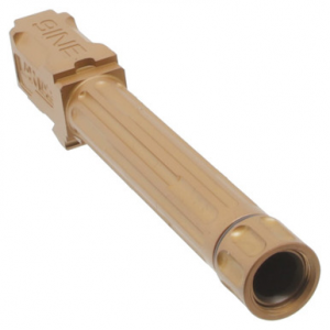 Lantac 9INE G19 Fluted Threaded Bronze Bbl 01-GB-G19-TH-BRNZ