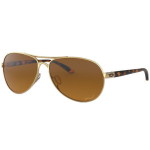 Oakley Feedback Polished Gold w/Brown Gradient Polarized Lenses OO4079-11