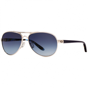 Oakley Tie Breaker Polished Chrome w/Grey Gradient Polarized Lenses OO4108-02