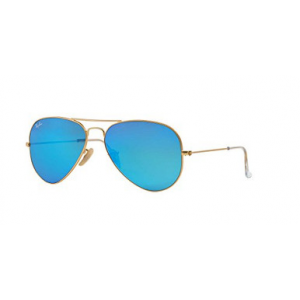 Ray-Ban Aviator Large Metal Matte Arista Grey Mirror Blue