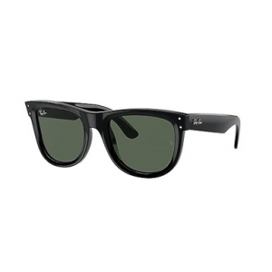 Ray-Ban Wayfarer Glasses Reverse Black Dark Green ORB6677VR53