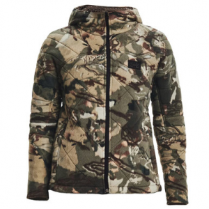 Under Armour Women's Rut Windproof Jacket UA Forest All Season Camo/Black XL 1365594-994004