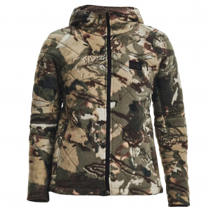 Under Armour Women's Rut Windproof Jacket UA Forest All Season Camo/Black XXL 1365594-994005 in Ua Forest All-Season Camo, 2XL