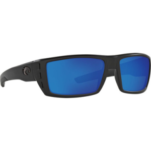 Costa Del Mar Costa Rafael Blackout Frame Sunglasses w/ Blue Mirror 580P Lenses RFL-01-OBMP