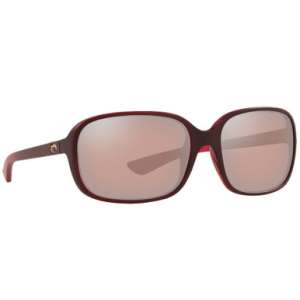 Costa Del Mar Costa Riverton Matte Pomegranate Fade Frame Sunglasses w/ Copper Silver Mirror 580P Lenses RVT-48-OSCP