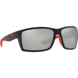 Costa Del Mar Costa Reefton Race Black Frame Sunglasses w/ Gray Silver Mirror 580P Lenses RFT-197-OSGP