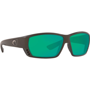 Costa Del Mar Costa Tuna Alley Steel Gray Metallic Frame Sunglasses w/ Green Mirror 580P Lenses TA-188-OGMP