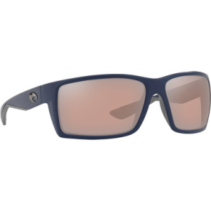 Costa Del Mar Costa Reefton Matte Blue Frame Sunglasses w/ Copper Silver Mirror 580P Lenses RFT-75-OSCP