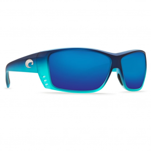 Costa Del Mar Costa Cat Cay Matte Caribbean Fade Frame Sunglasses w/Blue Mirror 580P Lenses 06S9024-90240961