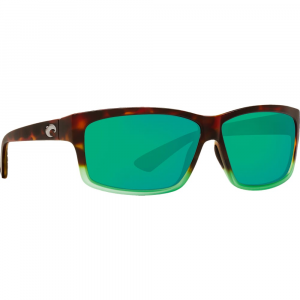 Costa Del Mar Costa Cut Matte Tortuga Fade Frame Sunglasses w/Green Mirror 580P Lenses 06S9047-90471260