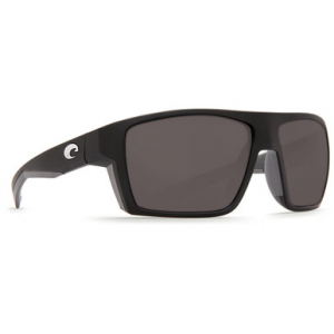 Costa Del Mar Costa Bloke Matte Black + Matte Gray Frame Sunglasses w/Gray 580P Lenses 06S9045-90450261