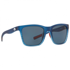 Costa Del Mar Costa Panga Matte Blue Fade Frame Sunglasses w/Gray 580P Lenses 06S9037-90372056