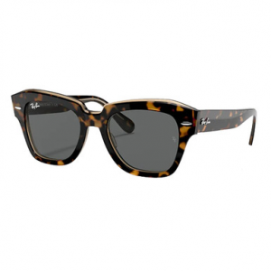 Ray-Ban State Street Havana on Transparent Brown Dark Grey 0RB2186-1292B149