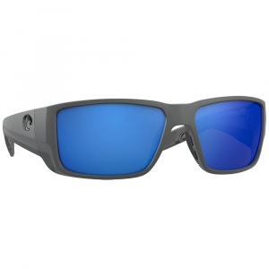 Costa Del Mar Costa Blackfin Pro Matte Gray Sunglasses w/Gray 580G Lenses 06S9078-90781260 in Blue Mirror 580G