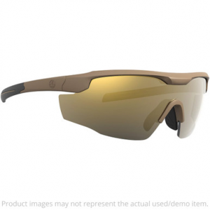 Leupold Sentinel Matte Tan Performance Eyewear w/Bronze Mirror Lenses 182671 - Damaged Packaging UA5522