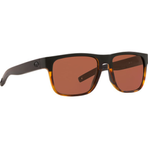 Costa Del Mar Costa Spearo Matte Black + Shiny Tortoise Frame Sunglasses w/ Copper 580P Lenses SPO-181-OCP