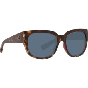 Costa Del Mar Costa Waterwoman Matte Shadow Tortoise Frame Sunglasses w/ Gray 580P Lenses WTW-249-OGP