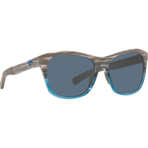 Costa Del Mar Costa Vela Ocearch Shiny Coastal Fade Frame Sunglasses w/ Gray 580P Lenses VLA-275OC-OGP