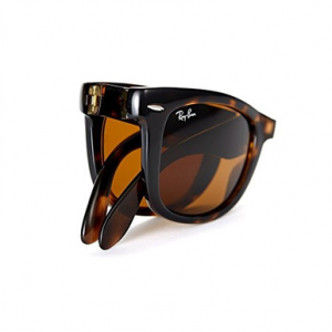 Ray-Ban Folding Wayfarer Glasses Light Havana B-15 Brown 0RB4105-71050