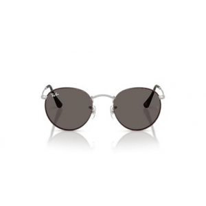 Ray-Ban Round Metal Matte Havana on Matte Silver Dark Grey