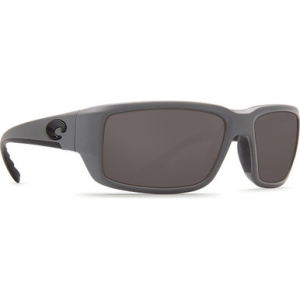 Costa Del Mar Costa Fantail Matte Gray Frame Sunglasses w/ Gray 580P Lenses TF-98-OGP