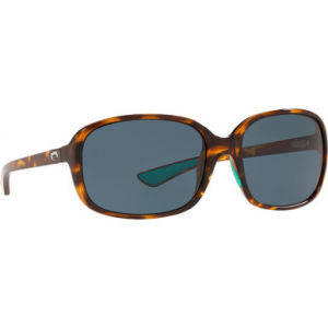 Costa Del Mar Costa Riverton Sand Tortoise Frame Sunglasses w/ Gray 580P Lenses RVT-202-OGP