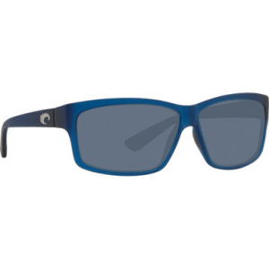Costa Del Mar Costa Cut Matte Atlantic Blue Frame Sunglasses w/ Gray Silver Mirror 580P Lenses UT-177-OSGP