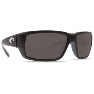 Costa Del Mar Costa Fantail Matte Black Global Fit Frame Sunglasses w/ Gray 580P Lenses TF-11GF-OGP