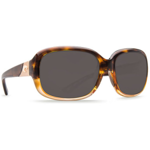 Costa Del Mar Costa Gannet Shiny Tortoise Fade Frame Sunglasses w/ Gray 580P Lenses GNT-120-OGP