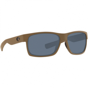 Costa Del Mar Costa Half Moon Moss Frame Sunglasses w/ Gray 580P Lenses HFM-198-OGP