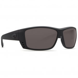 Costa Del Mar Costa Cat Cay Blackout Frame Sunglasses w/Green Mirror 580P Lenses 06S9024-90240661 in Gray 580P