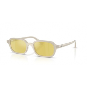 Ray-Ban Cloudy Warm White Yellow Mirror Flash Gold ORB68086D49