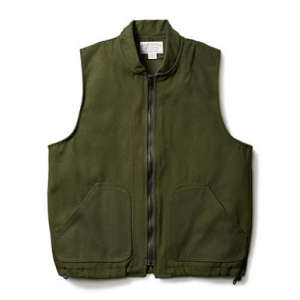 Filson Moleskin Vest/Liner DarkOlive XS FCO-009863 FIL-10035-DarkOlive-XS