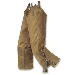 Filson LG Tan Double Tin Zipper Leg Chaps 14023, Long