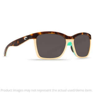 Costa Anaa Shiny Retro Tort/Cream/Mint Frame Sunglasses w/Gray 580P Lenses 06S9053-90530255 - NO BOX UA5533