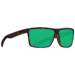 Costa Del Mar Costa Rinconcito Matte Tortoise Frame Sunglasses w/Green Mirror 580G Lenses 06S9016-90162260 in Green Mirror 580P