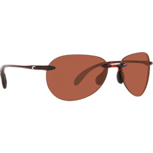 Costa Del Mar Costa West Bay Tortoise Frame Sunglasses w/ Copper 580P Lenses WSB-10-OCP